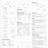 character sheet