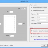 Save to PDF with text-searchable features