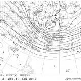 ［AUPQ35］ アジア500hpa 300hpa解析図2012/01/31実況